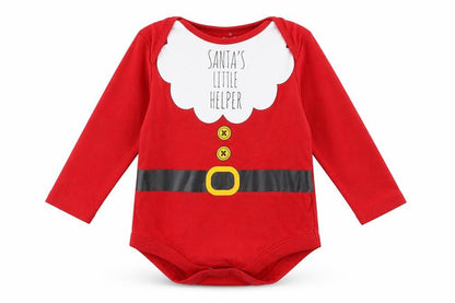 TU Baby Red   Basic T-Shirt Size 12-18 Months  - santa's little helper