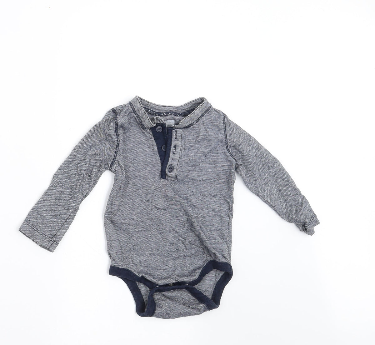 Gap Baby Blue Striped  Basic T-Shirt Size 12-18 Months