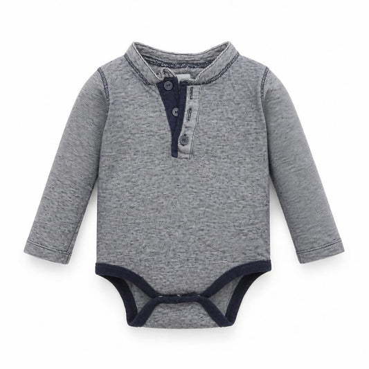 Front view of Gap Baby Blue Striped Basic T-Shirt, size 12-18, Months