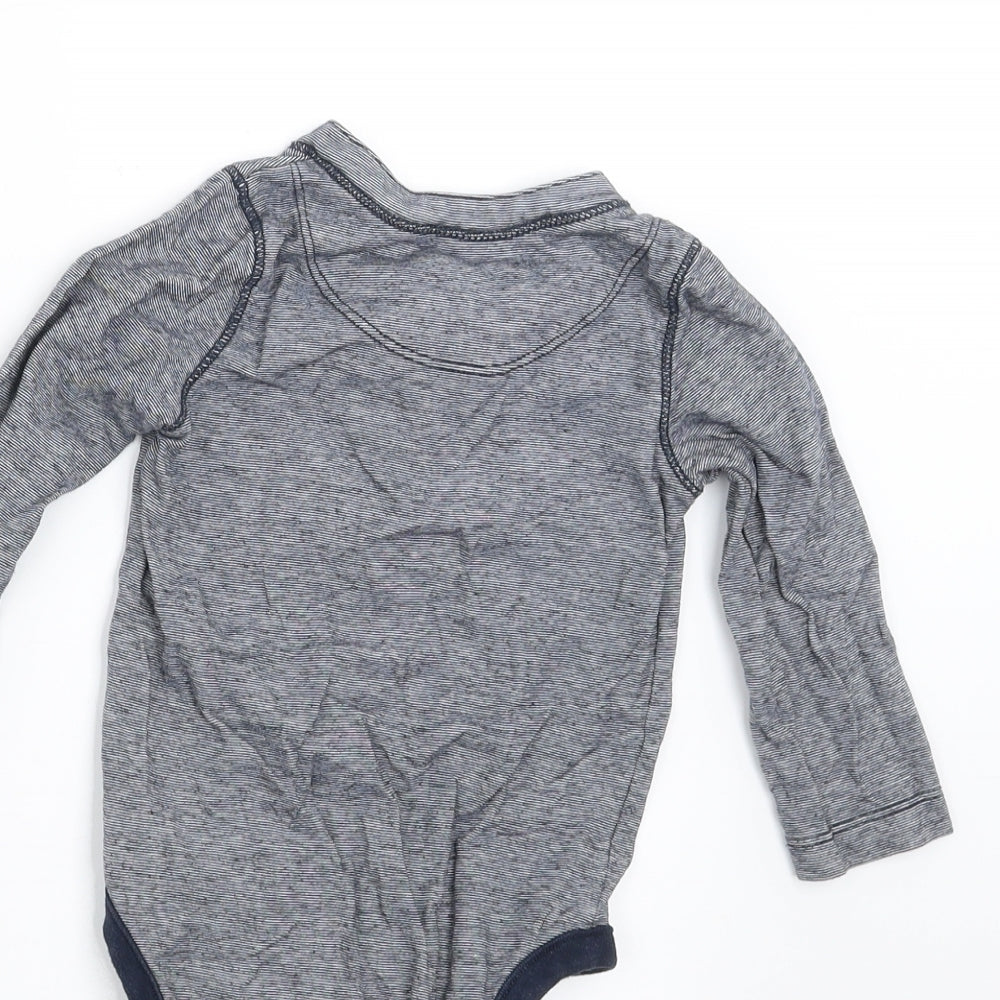 Gap Baby Blue Striped  Basic T-Shirt Size 12-18 Months