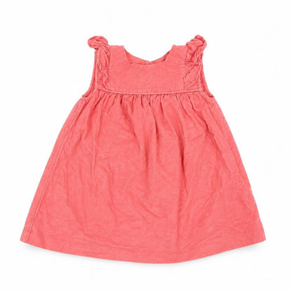 Marks and Spencer Girls Orange  Corduroy A-Line  Size 9-12 Months