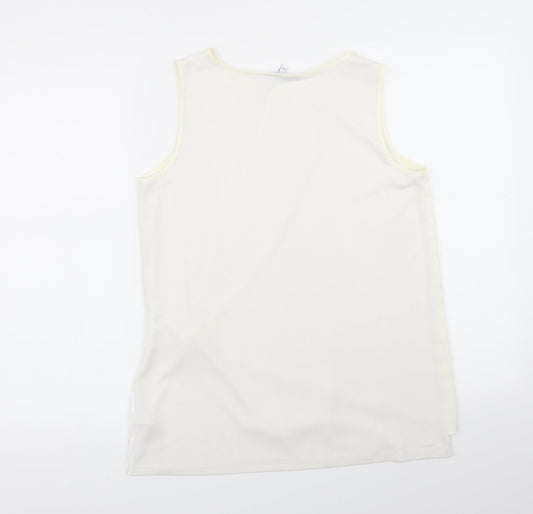 Womens UK Size 10 NEXT White Basic Blouse