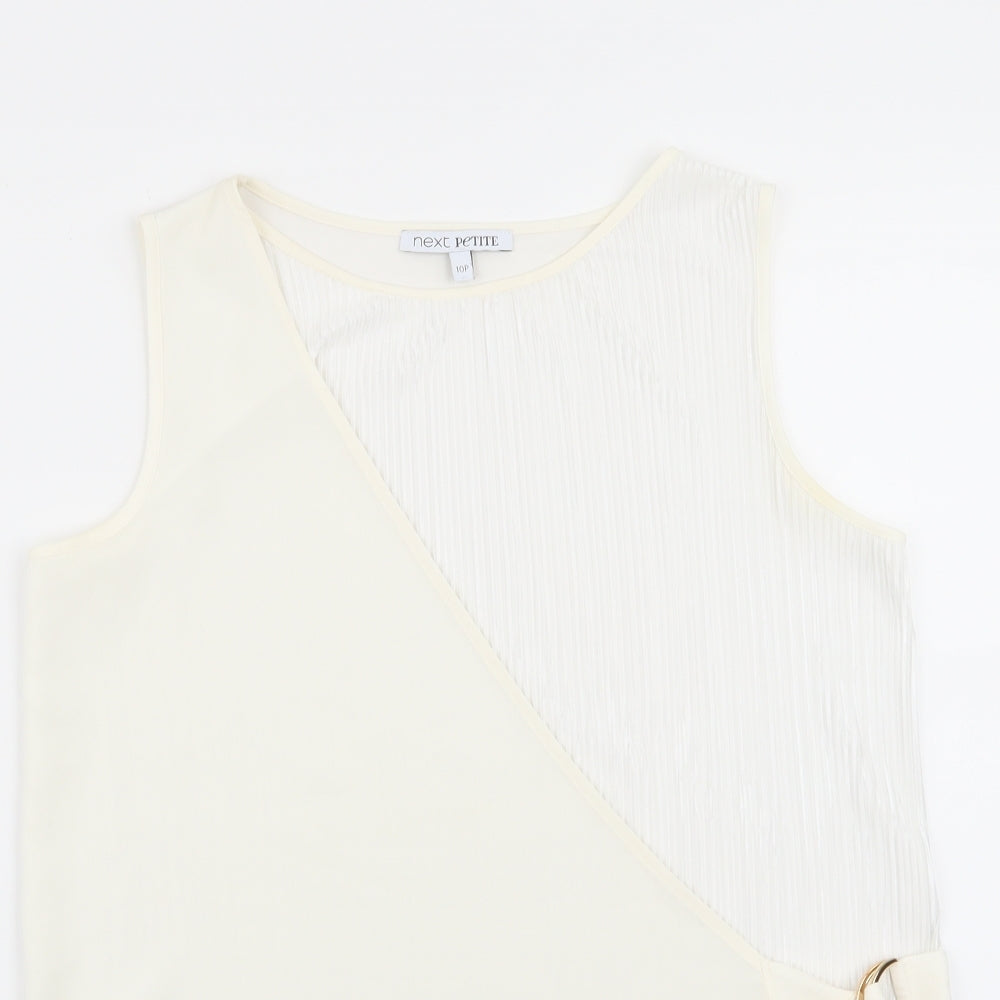 Womens UK Size 10 NEXT White Basic Blouse