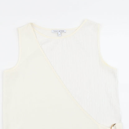 Womens UK Size 10 NEXT White Basic Blouse
