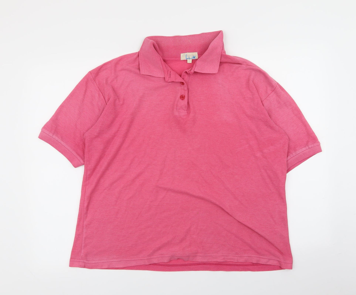 glassigue Mens Pink    Polo Size M
