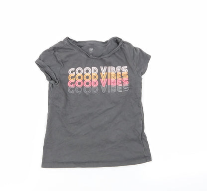 Gap Girls Grey   Basic T-Shirt Size S