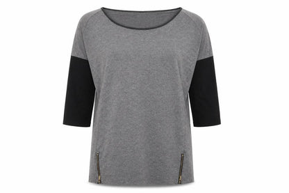 Womens UK Size 10 ESMARA Grey Basic T-Shirt