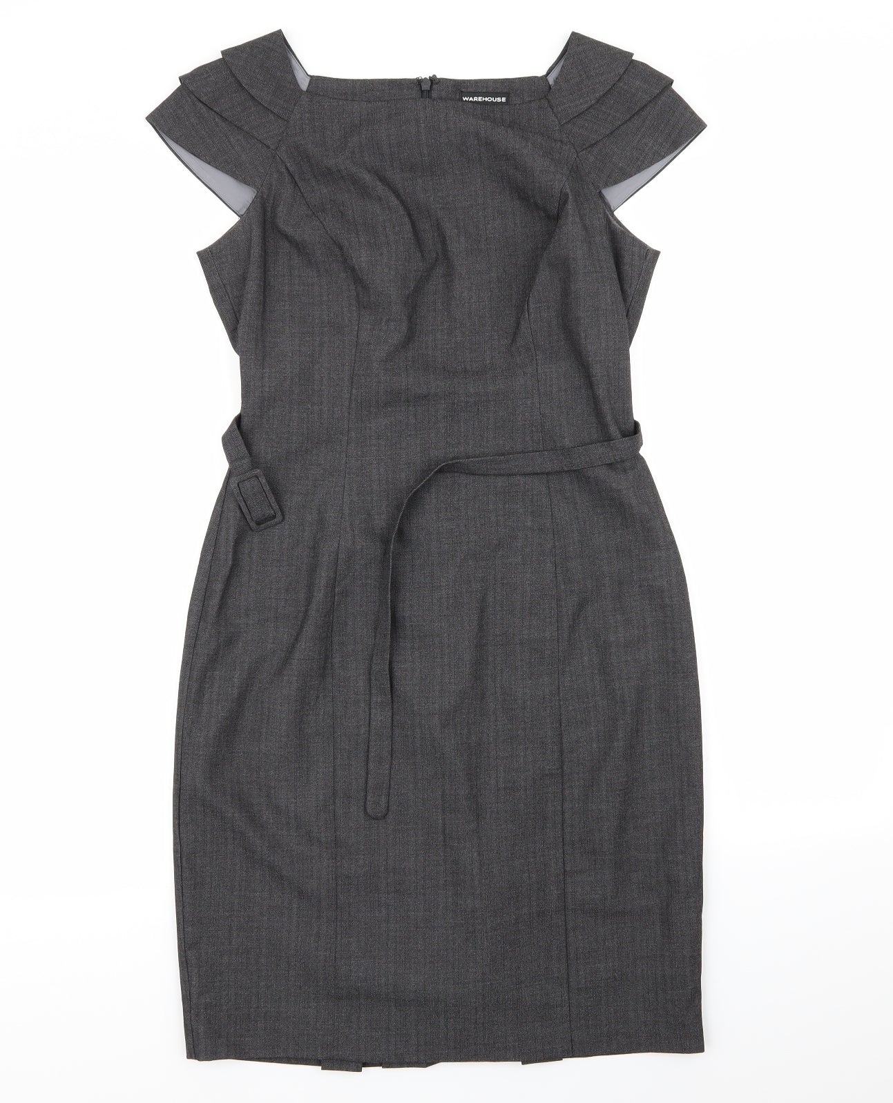 Warehouse Womens Grey   A-Line  Size 12