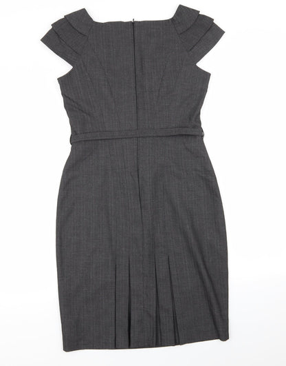 Warehouse Womens Grey   A-Line  Size 12