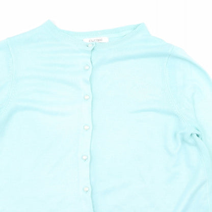 Classic Womens Blue   Cardigan Jumper Size 12