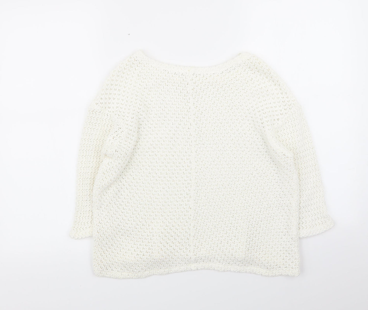 Womens UK Size 8 River Island White Pullover Jumper