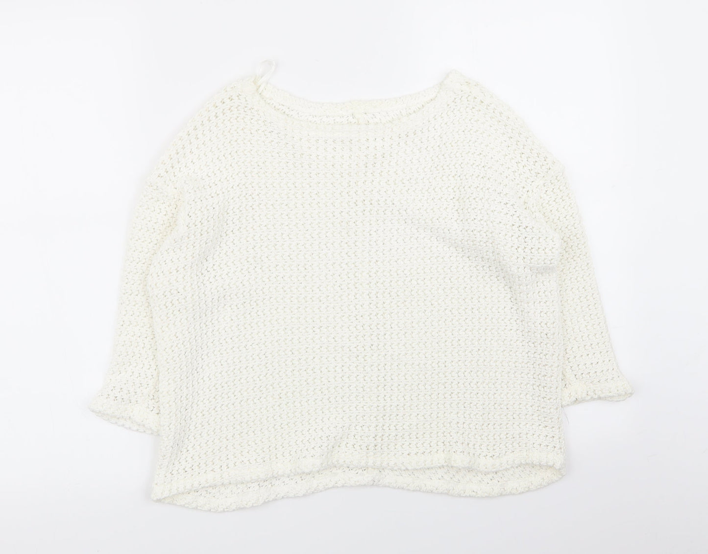 Womens UK Size 8 River Island White Pullover Jumper