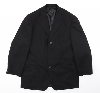 Mens UK Size 40 Matalan Regular Black Suit Jacket