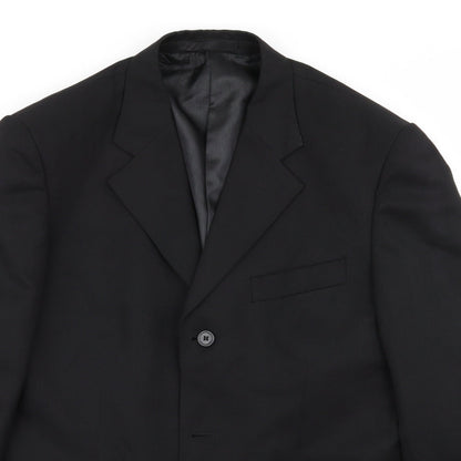 Mens UK Size 40 Matalan Regular Black Suit Jacket