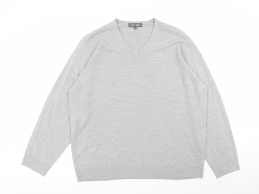 m&s Mens Grey   Pullover Jumper Size 2XL