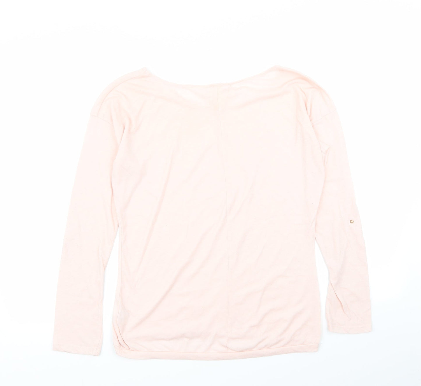 Womens UK Size L Bershka Pink Basic T-Shirt