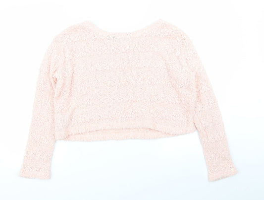 New Look Girls Pink   Pullover Jumper Size 14-15 Years