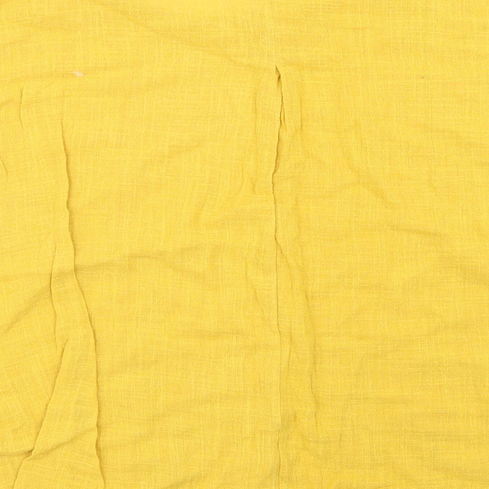 Womens UK Size XL Preworn Yellow Basic T-Shirt