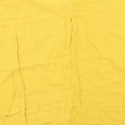 Womens UK Size XL Preworn Yellow Basic T-Shirt