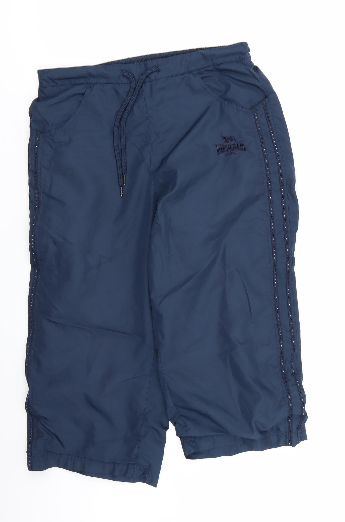 Lonsdale Womens Blue   Capri Trousers Size 6  - stretch waistband