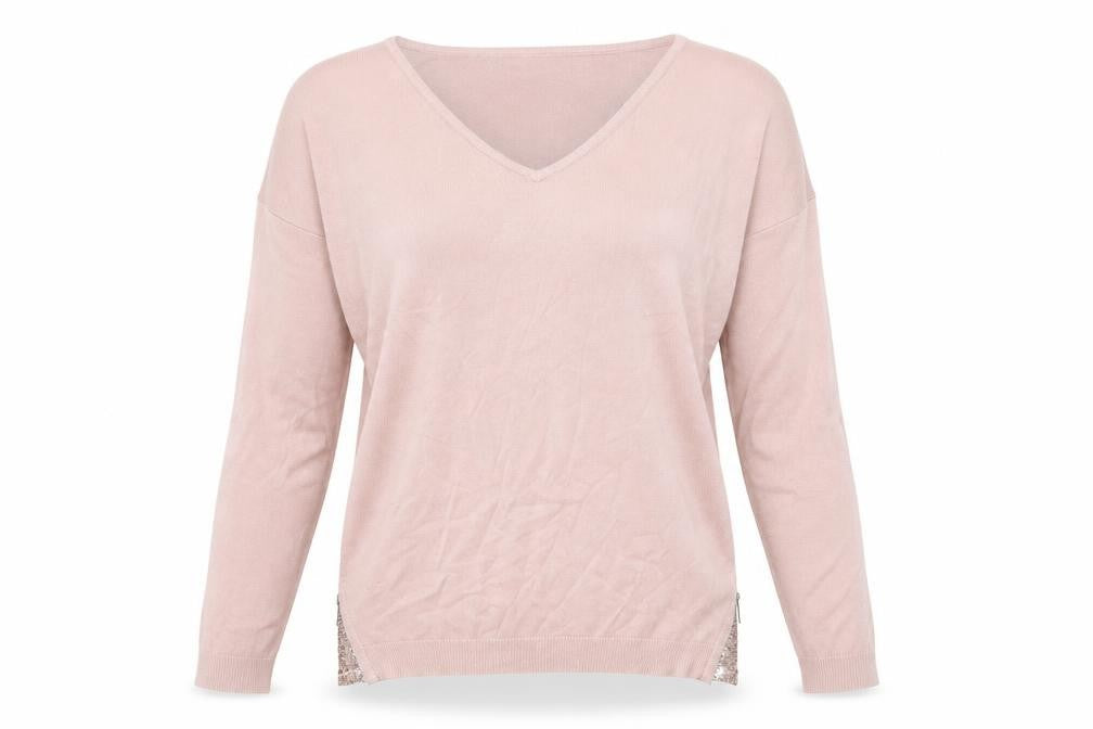 Womens UK Size S Body Flirt Pink Basic T-Shirt
