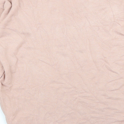 Womens UK Size S Body Flirt Pink Basic T-Shirt