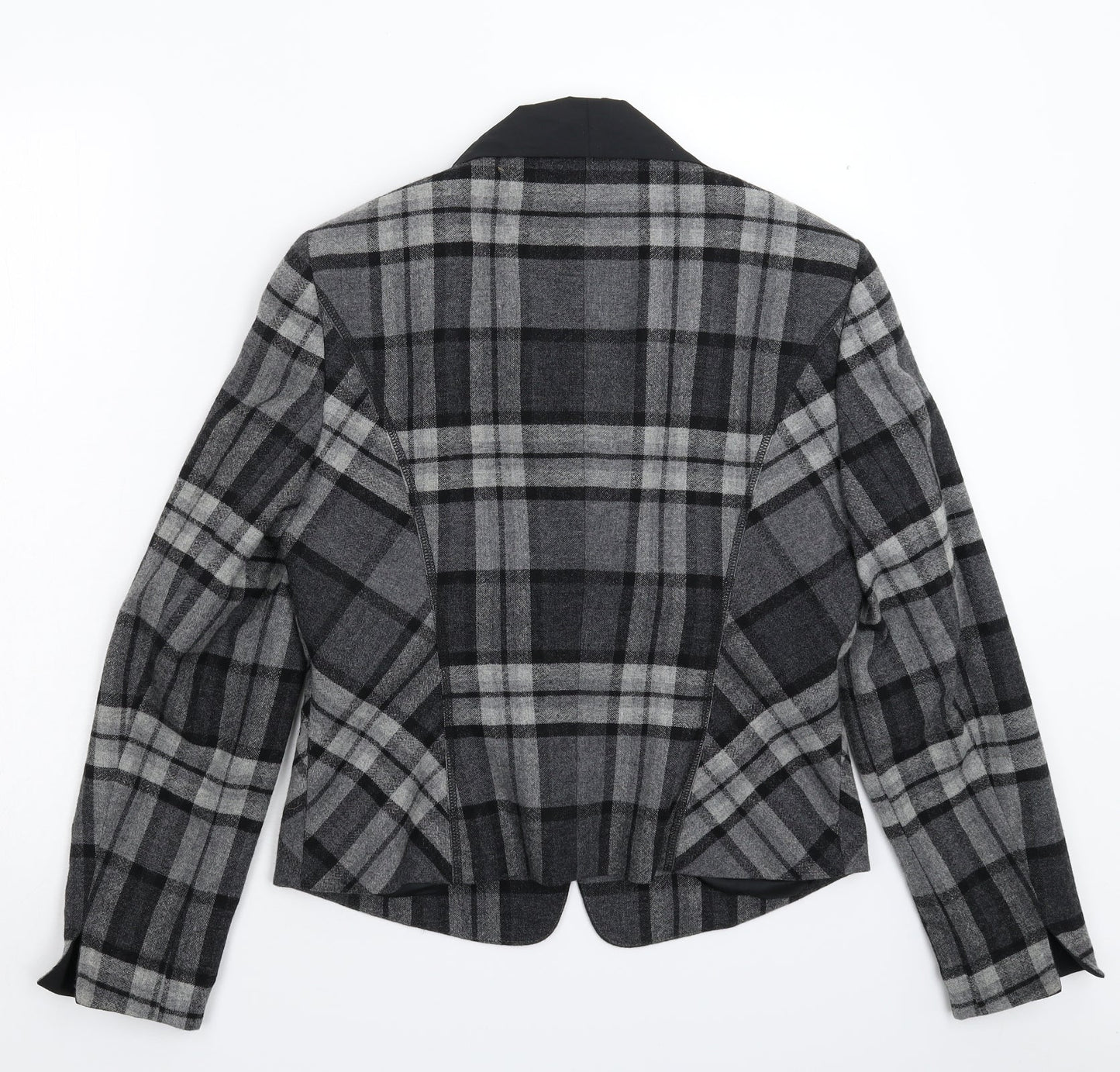 Gerry Weber Womens Grey Check  Jacket Blazer Size 12