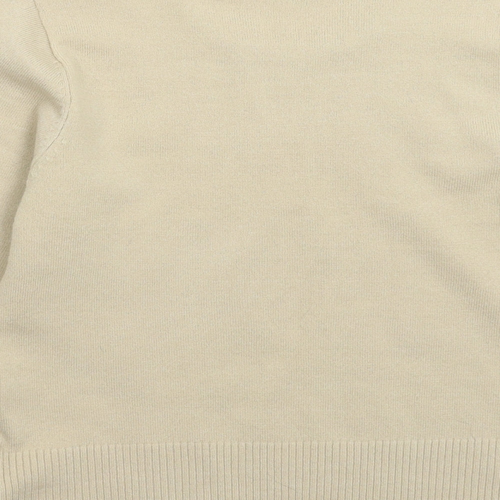 Womens UK Size M Filati Beige Pullover Jumper