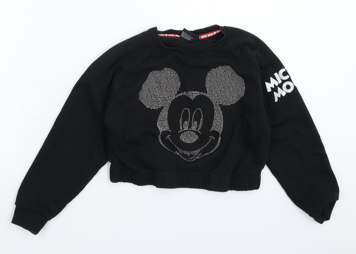 Primark Boys Black   Pullover Sweatshirt Size 9-10 Years