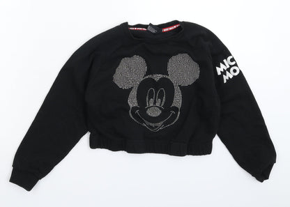 Primark Boys Black   Pullover Sweatshirt Size 9-10 Years