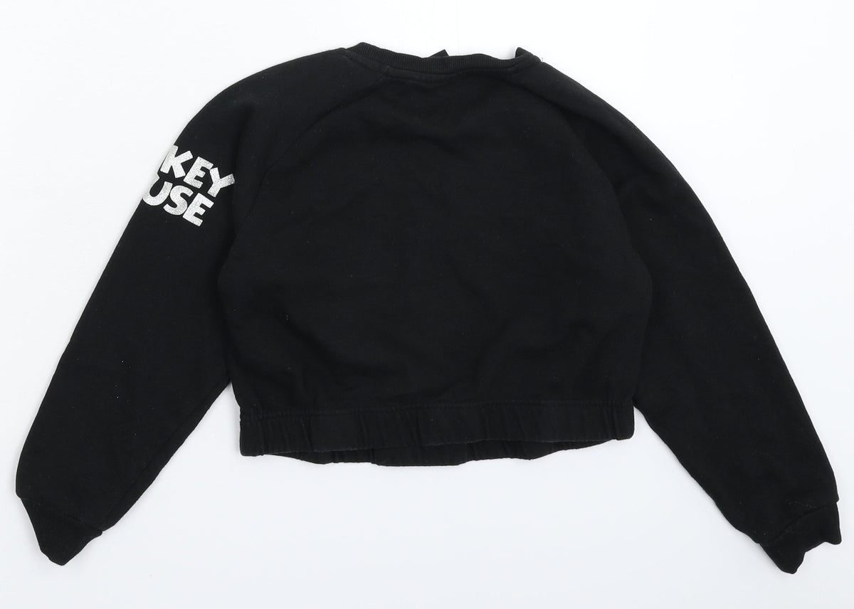 Primark Boys Black   Pullover Sweatshirt Size 9-10 Years