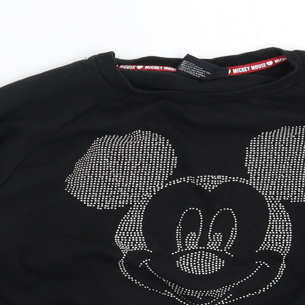 Primark Boys Black   Pullover Sweatshirt Size 9-10 Years