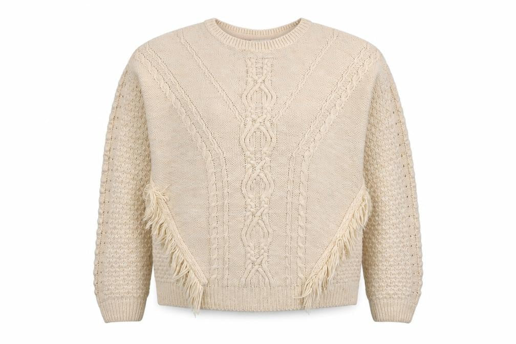 Marks & Spencer Womens Beige  Knit Pullover Jumper Size 14