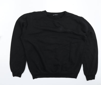 PRETTYLITTLETHING Womens Black   Pullover Sweatshirt Size XL