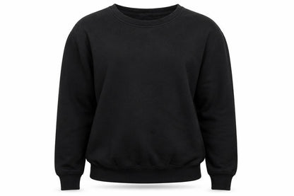 PRETTYLITTLETHING Womens Black   Pullover Sweatshirt Size XL