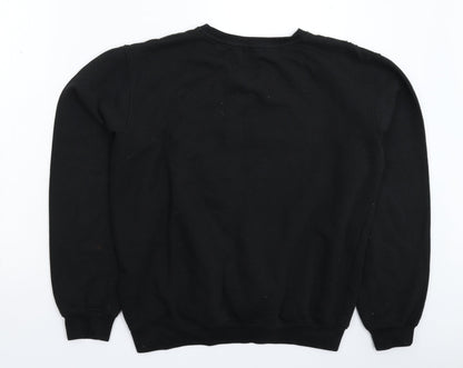 PRETTYLITTLETHING Womens Black   Pullover Sweatshirt Size XL