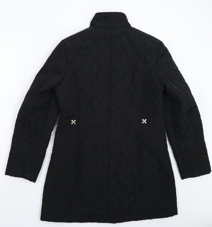 Womens UK Size S Klass Black Pea Coat