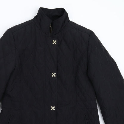 Womens UK Size S Klass Black Pea Coat