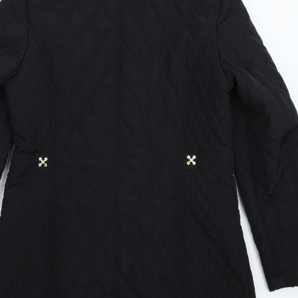 Womens UK Size S Klass Black Pea Coat