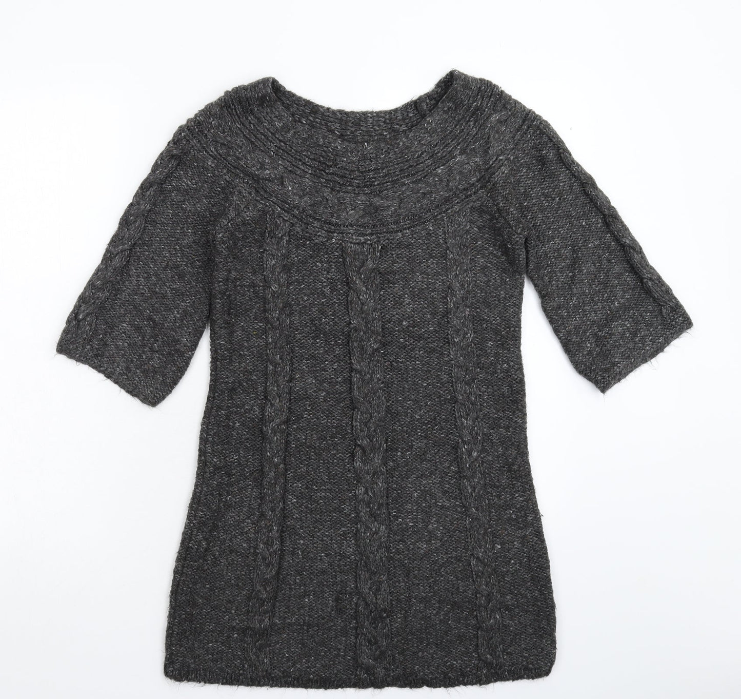 George Womens Grey  Knit Pullover Jumper Size 10