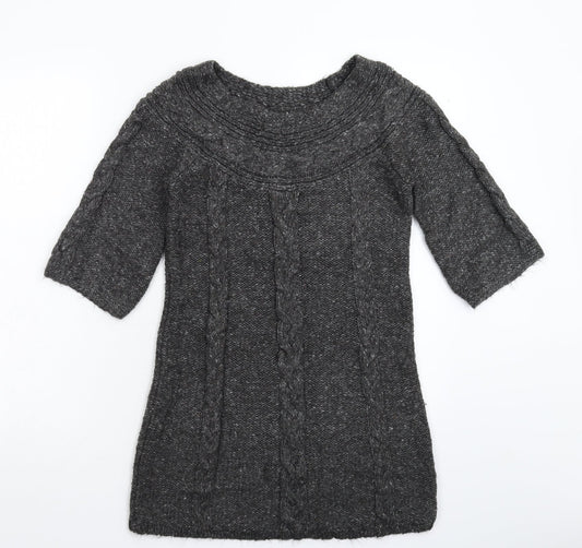 George Womens Grey  Knit Pullover Jumper Size 10