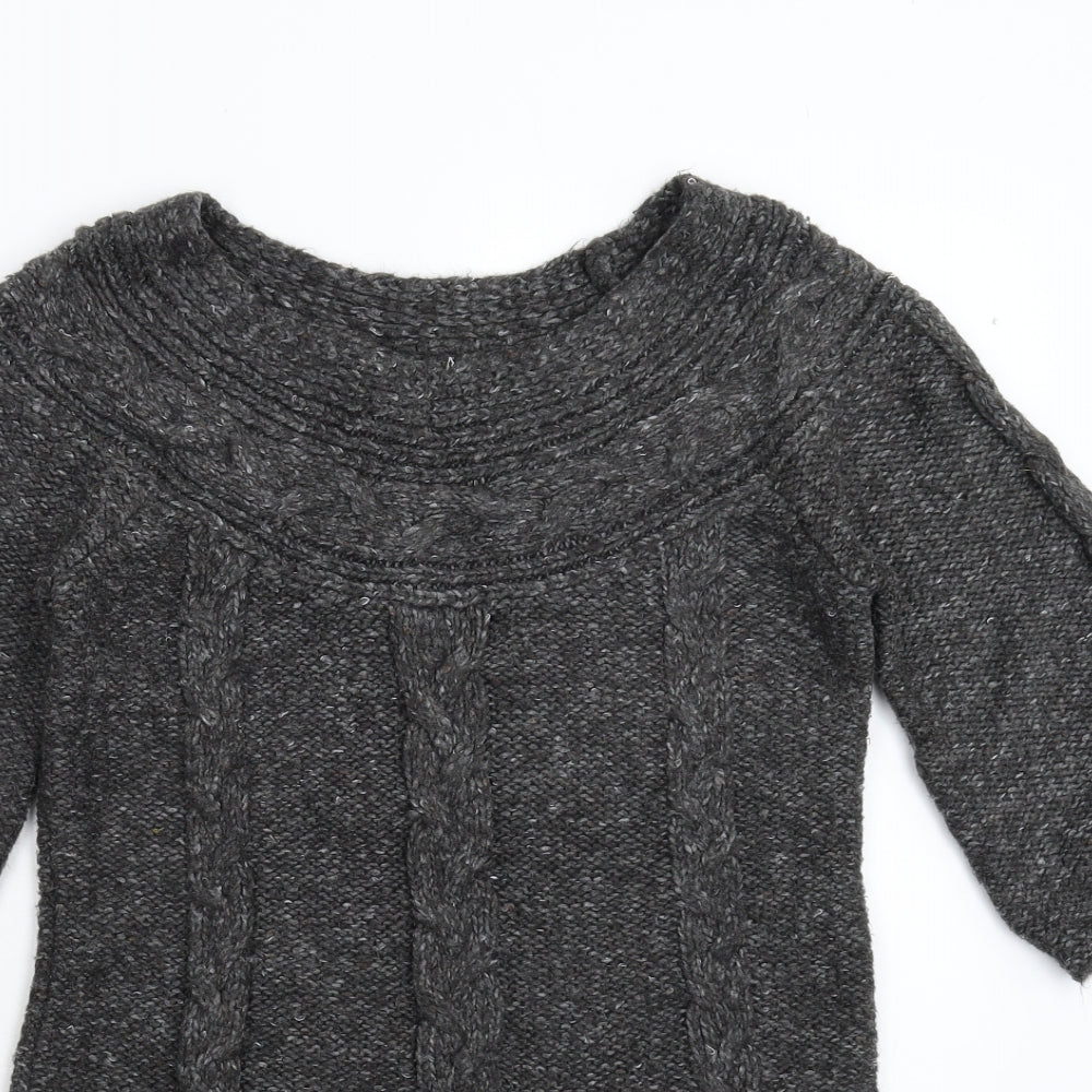 George Womens Grey  Knit Pullover Jumper Size 10