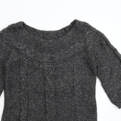George Womens Grey  Knit Pullover Jumper Size 10