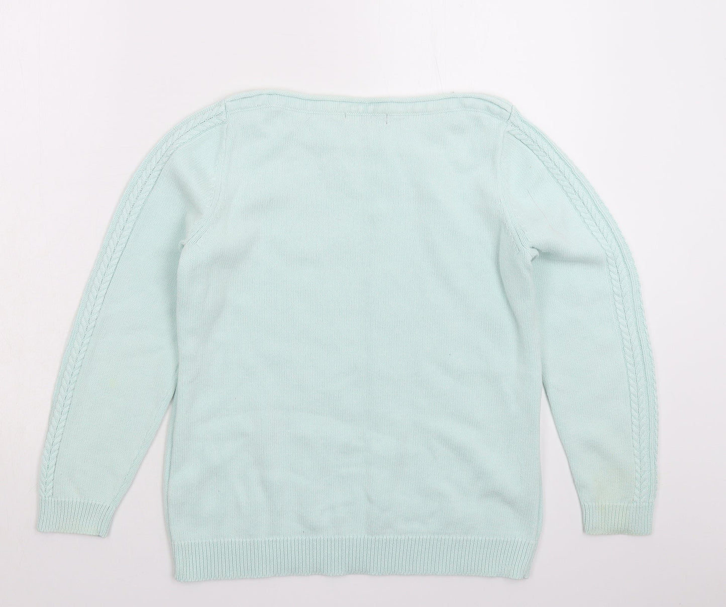 Womens UK Size S BM Green Pullover Jumper