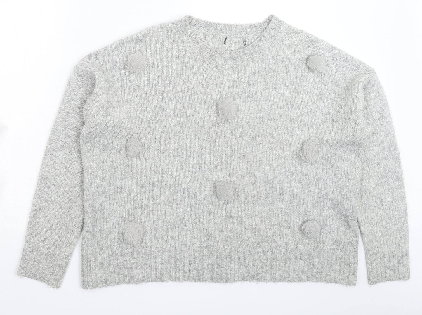 Primark Womens Grey  Knit Pullover Jumper Size 16