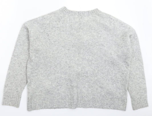 Primark Womens Grey  Knit Pullover Jumper Size 16