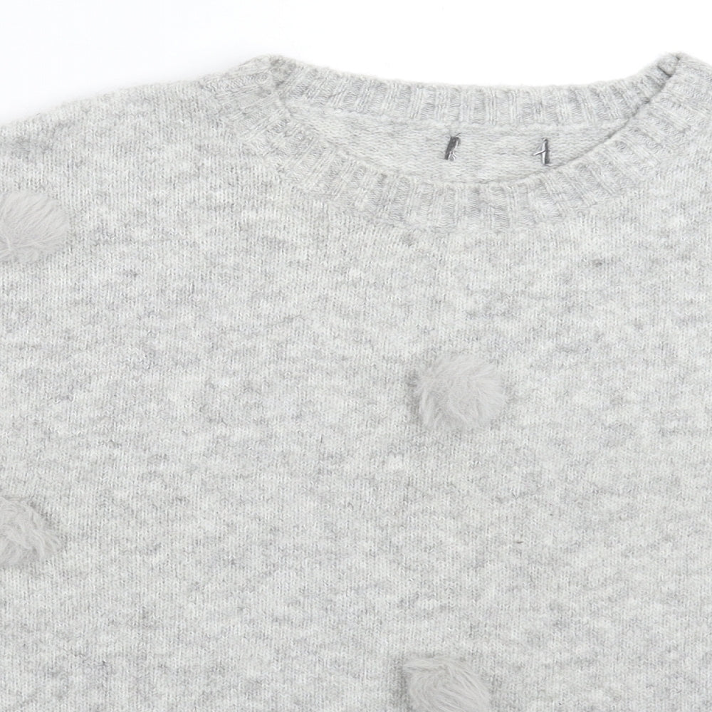 Primark Womens Grey  Knit Pullover Jumper Size 16