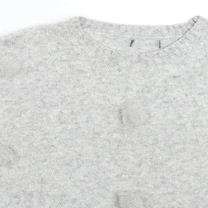 Primark Womens Grey  Knit Pullover Jumper Size 16