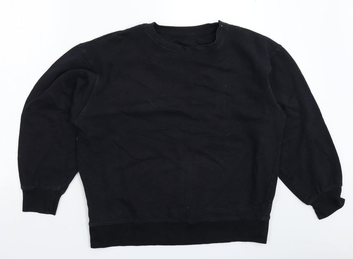 Womens Black   Pullover Sweatshirt Size 20