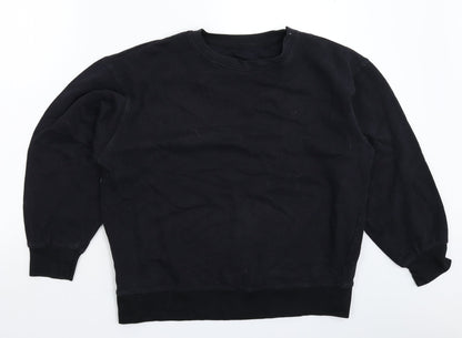 Womens Black   Pullover Sweatshirt Size 20